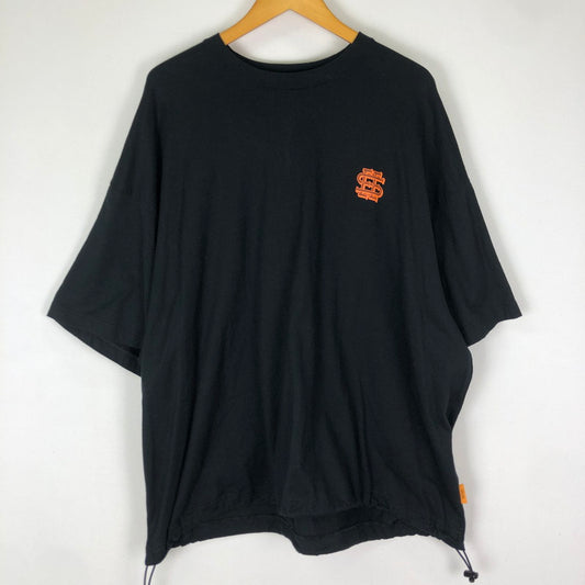 【中古品】【メンズ】 SEE SEE シーシー SUPER BIG DRAWSTRINGS SS TEE スーパー ビッグ ドローストリングス ショートスリーブ Tシャツ 半袖 トップス 142-251128-yy-08-tei サイズ：L カラー：ブラック 万代Net店