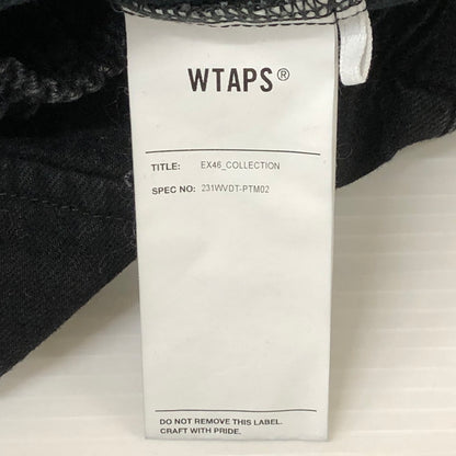 【中古品】【メンズ】 WTAPS ダブルタップス MILT2001 TROUSERS COTTON. DENIM 231WVDT-PTM02 MILT2001 トラウザーズ コットン. デニム ボトムス 153-251128-yy-28-tei サイズ：3 カラー：ブラック 万代Net店