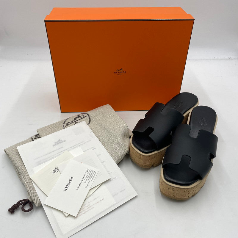 【中古品】【レディース】 HERMES エルメス EZe 30 SL1221026Z 360 2501 エズ 30 サンダル 靴 183-251128-yo-01-tei サイズ：36 カラー：ブラック 万代Net店