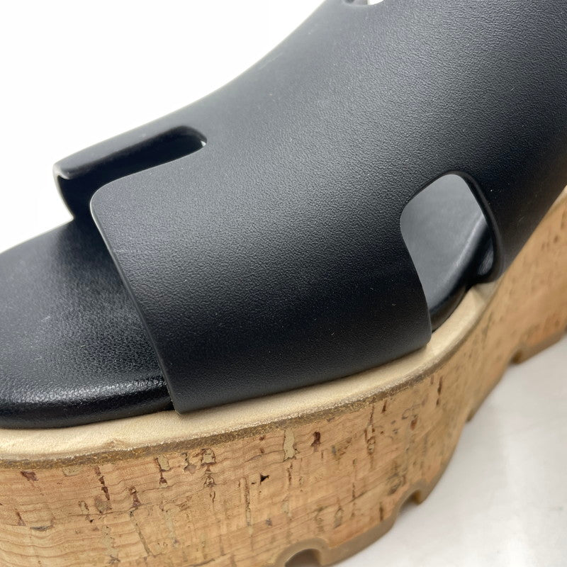 【中古品】【レディース】 HERMES エルメス EZe 30 SL1221026Z 360 2501 エズ 30 サンダル 靴 183-251128-yo-01-tei サイズ：36 カラー：ブラック 万代Net店