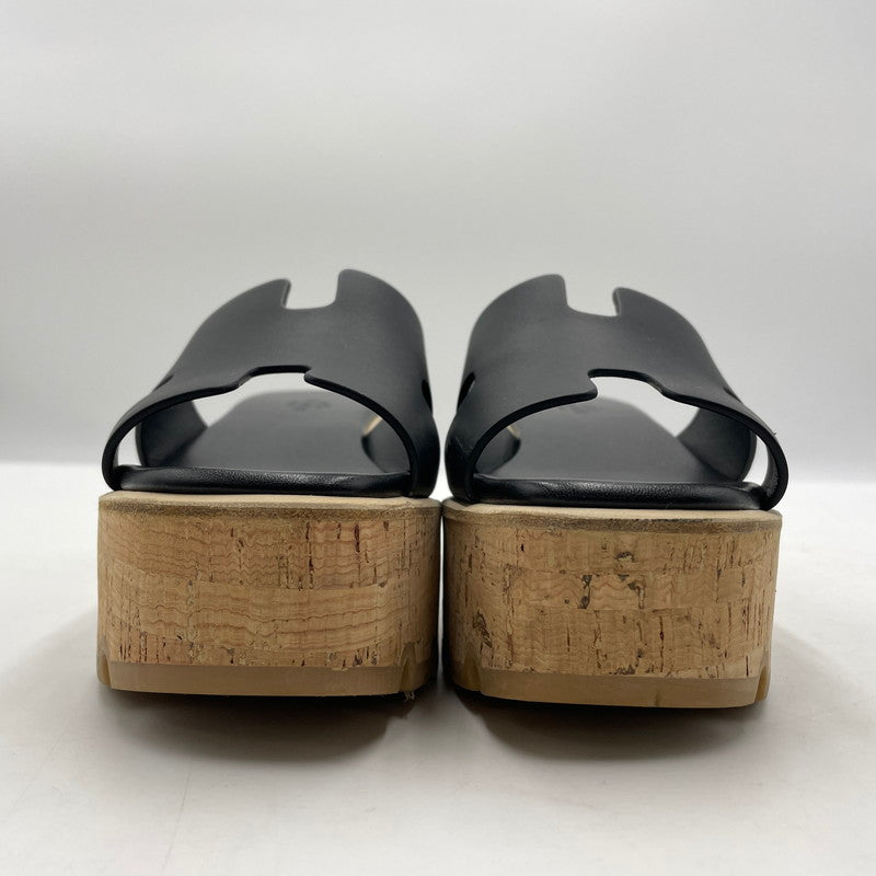 【中古品】【レディース】 HERMES エルメス EZe 30 SL1221026Z 360 2501 エズ 30 サンダル 靴 183-251128-yo-01-tei サイズ：36 カラー：ブラック 万代Net店