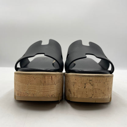 【中古品】【レディース】 HERMES エルメス EZe 30 SL1221026Z 360 2501 エズ 30 サンダル 靴 183-251128-yo-01-tei サイズ：36 カラー：ブラック 万代Net店