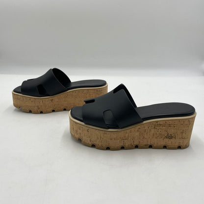 【中古品】【レディース】 HERMES エルメス EZe 30 SL1221026Z 360 2501 エズ 30 サンダル 靴 183-251128-yo-01-tei サイズ：36 カラー：ブラック 万代Net店