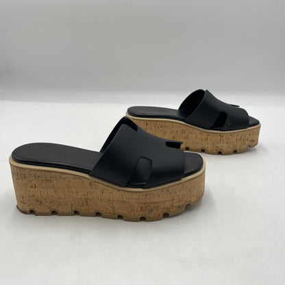 【中古品】【レディース】 HERMES エルメス EZe 30 SL1221026Z 360 2501 エズ 30 サンダル 靴 183-251128-yo-01-tei サイズ：36 カラー：ブラック 万代Net店