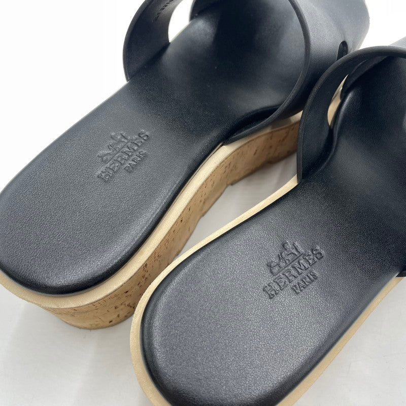 【中古品】【レディース】 HERMES エルメス EZe 30 SL1221026Z 360 2501 エズ 30 サンダル 靴 183-251128-yo-01-tei サイズ：36 カラー：ブラック 万代Net店