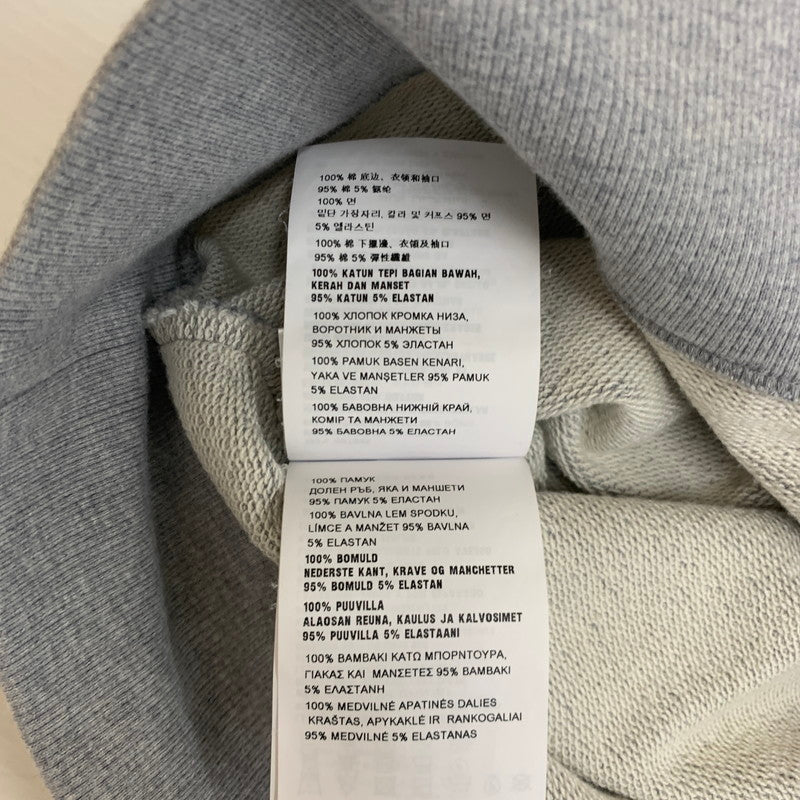 【中古品】【メンズ】 PRADA プラダ 23SS TRIANGLE PLATE CREW NECK SWEAT 134668 S231 ライアングルプレート クルーネック スウェット トップス トレーナー 141-251201-ts-16-tei サイズ：XS カラー：グレー 万代Net店