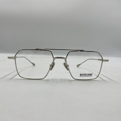 【中古品】【メンズ】 NATIVE SONS ネイティブサンズ REMM レム 17-144 サングラス アイウェア アクセサリー 203-251128-yo-05-tei サイズ：52.5□17 144 カラー：シルバー 万代Net店