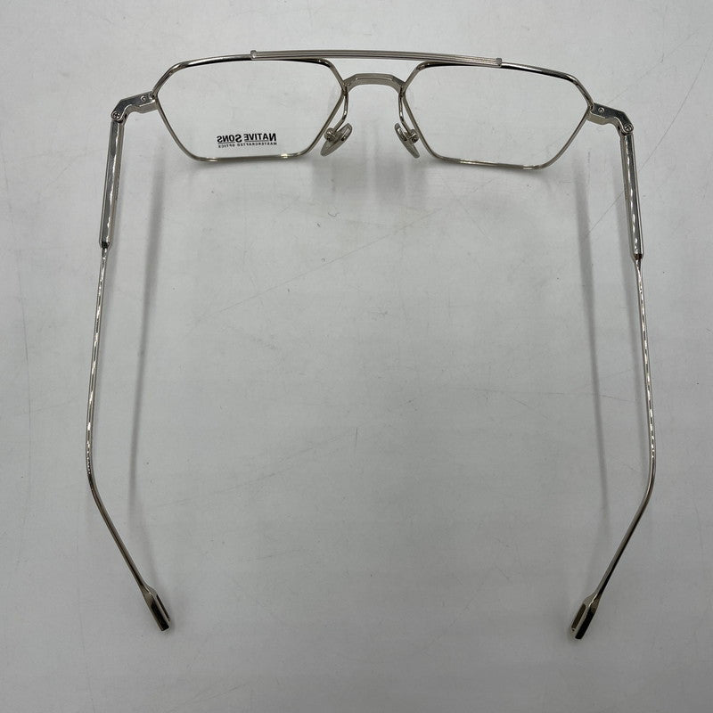 【中古品】【メンズ】 NATIVE SONS ネイティブサンズ REMM レム 17-144 サングラス アイウェア アクセサリー 203-251128-yo-05-tei サイズ：52.5□17 144 カラー：シルバー 万代Net店