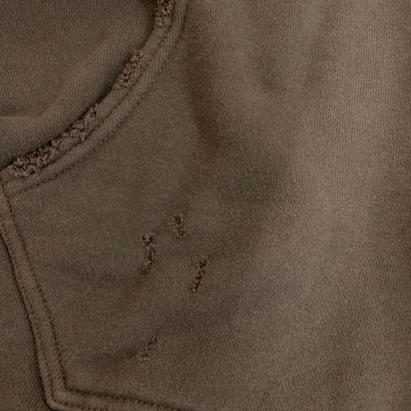 【中古品】【メンズ】 ANCELLM アンセルム DYED DAMAGE HOODIE ANC-CT16 ダイダメージ フーディー トップス プルオーバーパーカー エイジング加工 140-251201-ts-05-tei サイズ：2 カラー：ブラウン 万代Net店