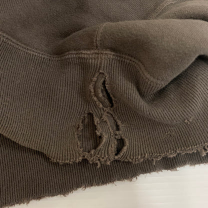 【中古品】【メンズ】 ANCELLM アンセルム DYED DAMAGE HOODIE ANC-CT16 ダイダメージ フーディー トップス プルオーバーパーカー エイジング加工 140-251201-ts-05-tei サイズ：2 カラー：ブラウン 万代Net店