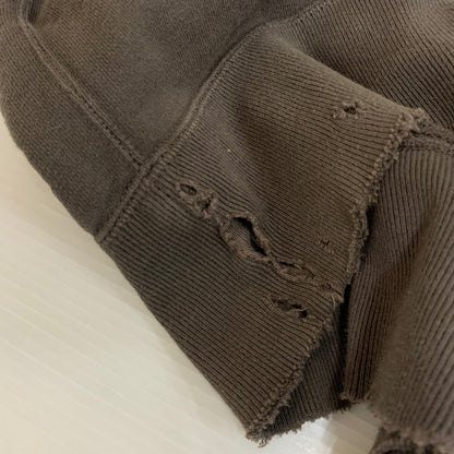 【中古品】【メンズ】 ANCELLM アンセルム DYED DAMAGE HOODIE ANC-CT16 ダイダメージ フーディー トップス プルオーバーパーカー エイジング加工 140-251201-ts-05-tei サイズ：2 カラー：ブラウン 万代Net店