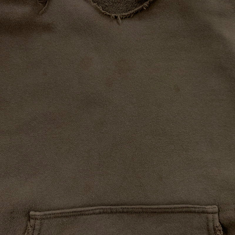 【中古品】【メンズ】 ANCELLM アンセルム DYED DAMAGE HOODIE ANC-CT16 ダイダメージ フーディー トップス プルオーバーパーカー エイジング加工 140-251201-ts-05-tei サイズ：2 カラー：ブラウン 万代Net店