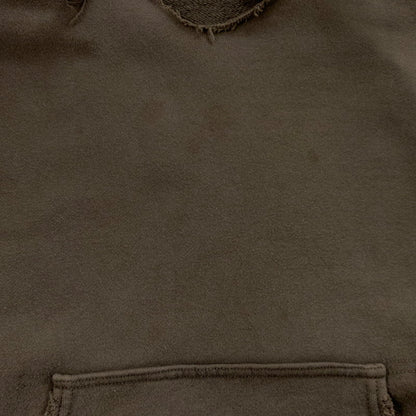 【中古品】【メンズ】 ANCELLM アンセルム DYED DAMAGE HOODIE ANC-CT16 ダイダメージ フーディー トップス プルオーバーパーカー エイジング加工 140-251201-ts-05-tei サイズ：2 カラー：ブラウン 万代Net店