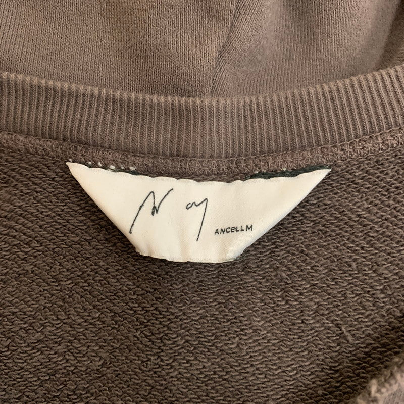 【中古品】【メンズ】 ANCELLM アンセルム DYED DAMAGE HOODIE ANC-CT16 ダイダメージ フーディー トップス プルオーバーパーカー エイジング加工 140-251201-ts-05-tei サイズ：2 カラー：ブラウン 万代Net店