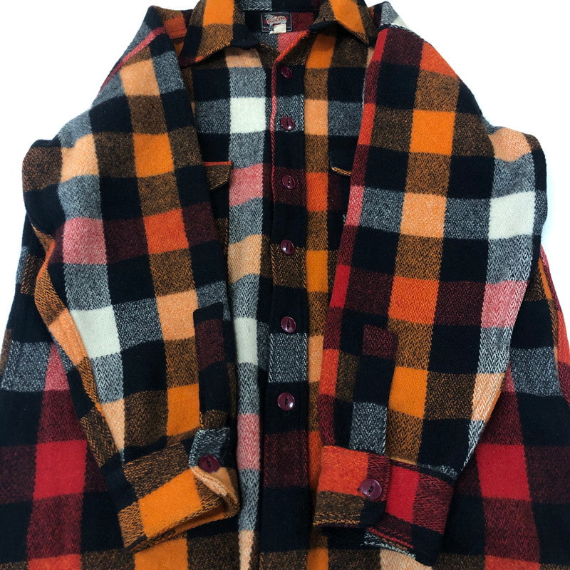 【中古品】【メンズ】 WOOLRICH ウールリッチ 50's CHECK WOOL SHIRT JACKET VINTAGE 50年代 チェック ウール シャツ ジャケット 長袖 トップス ヴィンテージ 144-251129-ks-06-tei サイズ：サイズ表記無し カラー：マルチカラー 万代Net店