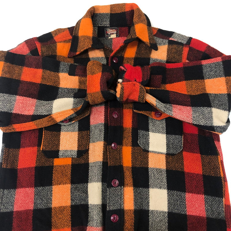 【中古品】【メンズ】 WOOLRICH ウールリッチ 50's CHECK WOOL SHIRT JACKET VINTAGE 50年代 チェック ウール シャツ ジャケット 長袖 トップス ヴィンテージ 144-251129-ks-06-tei サイズ：サイズ表記無し カラー：マルチカラー 万代Net店