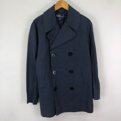 【中古品】【メンズ】 POLO RALPH LAUREN ポロ・ラルフローレン 90's COTTON P-COAT 90年代 コットン ピーコート ライトアウター 145-251130-yy-16-tei サイズ：S カラー：ネイビー 万代Net店