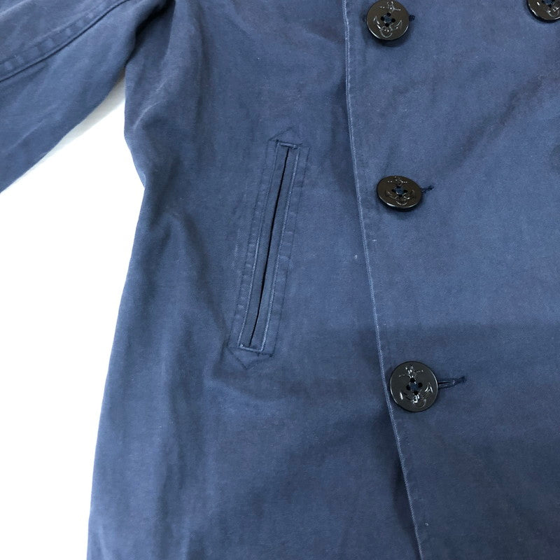 【中古品】【メンズ】 POLO RALPH LAUREN ポロ・ラルフローレン 90's COTTON P-COAT 90年代 コットン ピーコート ライトアウター 145-251130-yy-16-tei サイズ：S カラー：ネイビー 万代Net店