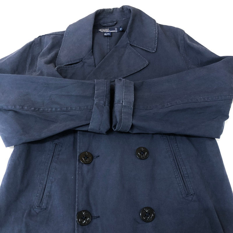 【中古品】【メンズ】 POLO RALPH LAUREN ポロ・ラルフローレン 90's COTTON P-COAT 90年代 コットン ピーコート ライトアウター 145-251130-yy-16-tei サイズ：S カラー：ネイビー 万代Net店