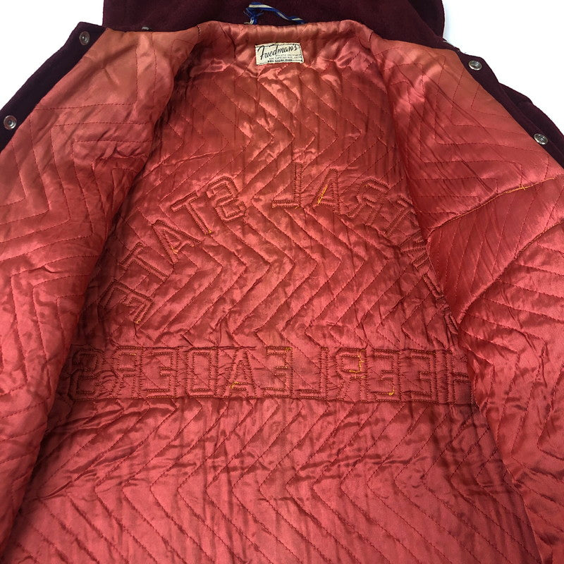 【現状渡し品】【メンズ】 FRIEDMAN'S フリッドマンズ SAILOR STADIUM JACKETセーラー スタジアムジャケット ライトアウター 145-251130-yy-10-tei サイズ：M カラー：ボルドー 万代Net店