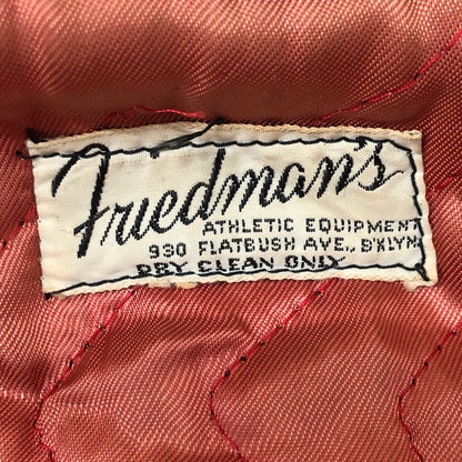 【現状渡し品】【メンズ】 FRIEDMAN'S フリッドマンズ SAILOR STADIUM JACKETセーラー スタジアムジャケット ライトアウター 145-251130-yy-10-tei サイズ：M カラー：ボルドー 万代Net店
