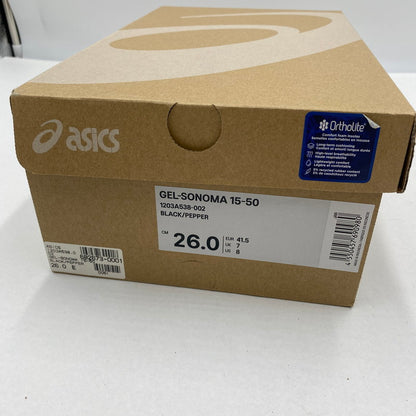 【中古美品】【メンズ】 ASICS アシックス GEL-SONOMA 15-50 ゲルソノマ15-50 1203A538-002 スニーカー 162-260506-nm-03-tei サイズ：26cm カラー：ブラック 万代Net店