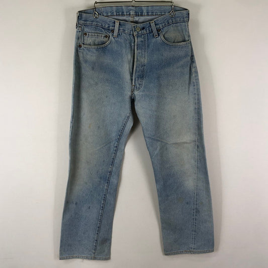 【現状渡し品】【メンズ】 Levi's リーバイス 80's 501 DENIM PANTS VINTAGE 80年代 デニム パンツ ヴィンテージ ボタン裏刻印 524 赤耳 156-251129-ks-22-tei サイズ：36 カラー：インディゴ 万代Net店