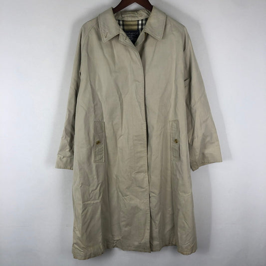 【中古品】【メンズ】 Burberrys バーバリーズ 90's Balmacaan Coat 90年代 バルマカーンコート ライトアウター ステンカラーコート ライトアウター 141-251129-ks-01-tei サイズ：16LONG カラー：ベージュ 万代Net店