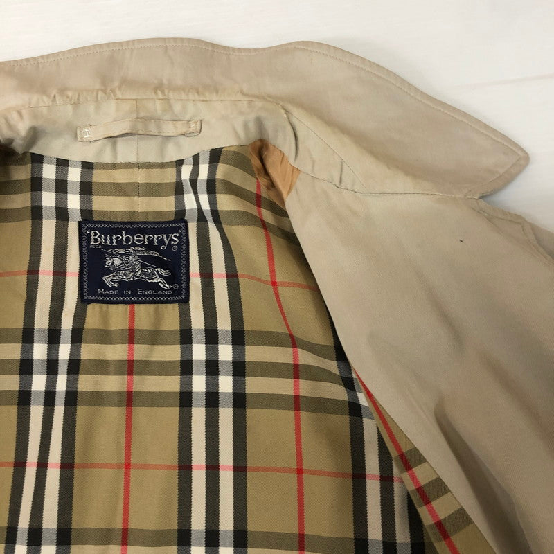 【中古品】【メンズ】 Burberrys バーバリーズ 90's Balmacaan Coat 90年代 バルマカーンコート ライトアウター ステンカラーコート ライトアウター 141-251129-ks-01-tei サイズ：16LONG カラー：ベージュ 万代Net店