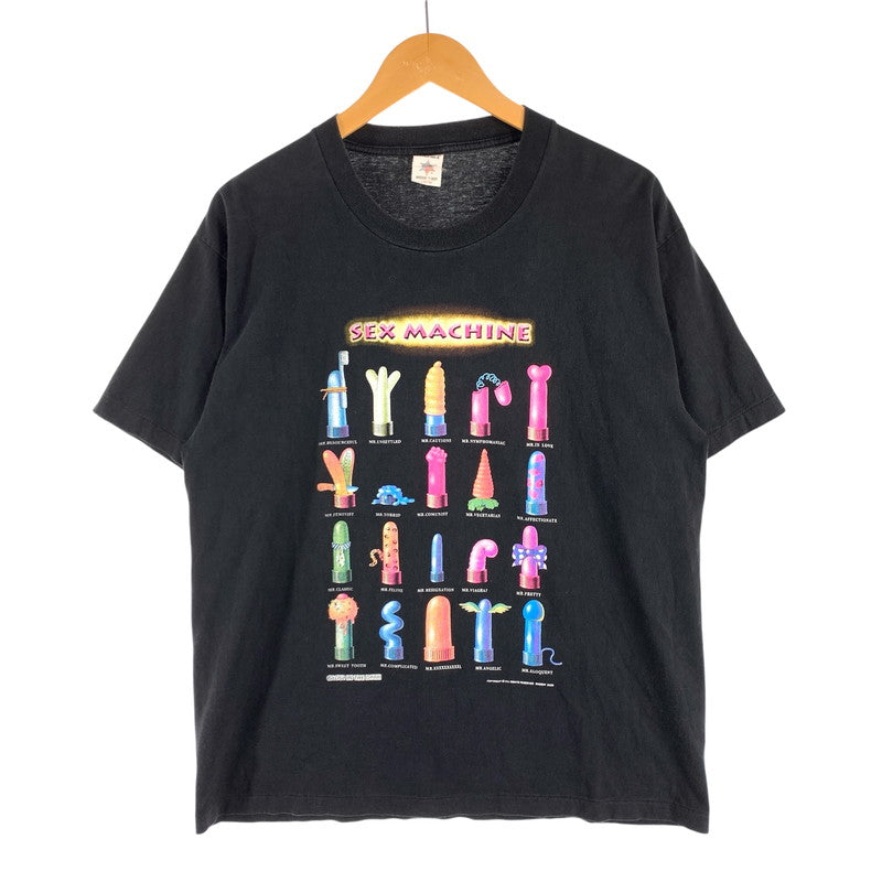 【中古品】【メンズ】 SHERIFF 90'S SEX MACHINE TEE "両シングル" シェリフ 90年代 半袖Tシャツ カットソー ブランド 古着 145-260627-gm-04-fuz サイズ：L カラー：ブラック 万代Net店