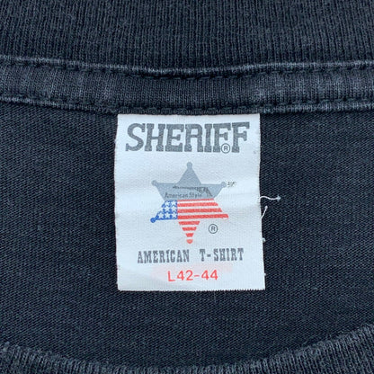 【中古品】【メンズ】 SHERIFF 90'S SEX MACHINE TEE "両シングル" シェリフ 90年代 半袖Tシャツ カットソー ブランド 古着 145-260627-gm-04-fuz サイズ：L カラー：ブラック 万代Net店