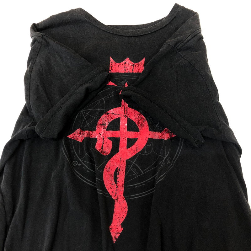 【中古品】【メンズ】 UNKNOWN USED 00's FULLMETAL ALCHEMIST TEE 00年代 鋼の錬金術師 Tシャツ 半袖 トップス フラメルの十字架 145-251129-ks-11-tei サイズ：L カラー：ブラック 万代Net店