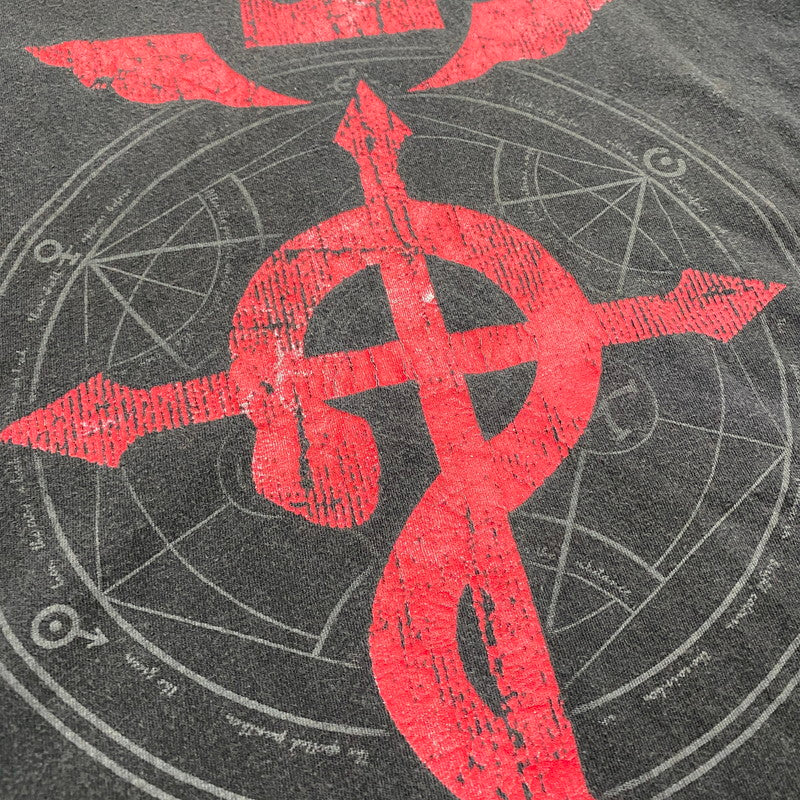 【中古品】【メンズ】 UNKNOWN USED 00's FULLMETAL ALCHEMIST TEE 00年代 鋼の錬金術師 Tシャツ 半袖 トップス フラメルの十字架 145-251129-ks-11-tei サイズ：L カラー：ブラック 万代Net店