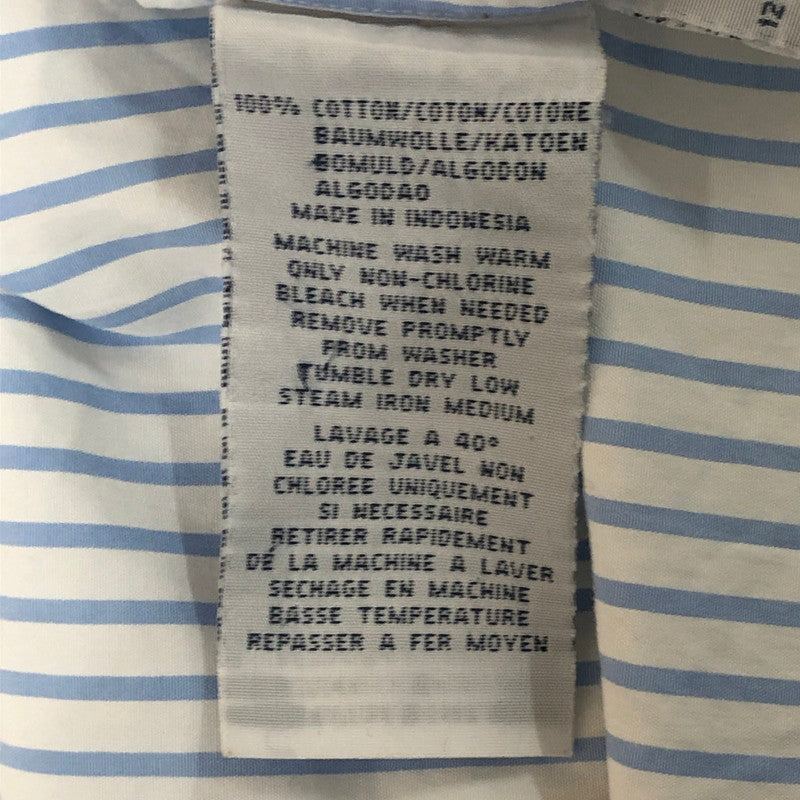 【中古品】【メンズ】 RALPH LAUREN ラルフローレン 90's STRIPE L/S SHIRT 90年代 ストライプ ロングスリーブ シャツ 長袖 トップス 147-251129-ks-17-tei サイズ：XL カラー：ブルーホワイト 万代Net店