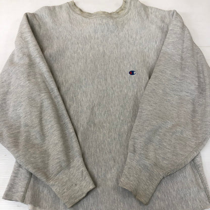 【ジャンク品】【メンズ】 Champion チャンピオン 90's REVERSE WEAVE SWEAT SHIRT 90年代 リバースウィーブ スウェットシャツ トップス トレーナー USA製 145-251129-ks-15-tei サイズ：XXL カラー：グレー 万代Net店