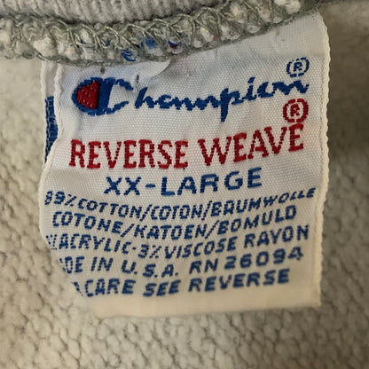 【ジャンク品】【メンズ】 Champion チャンピオン 90's REVERSE WEAVE SWEAT SHIRT 90年代 リバースウィーブ スウェットシャツ トップス トレーナー USA製 145-251129-ks-15-tei サイズ：XXL カラー：グレー 万代Net店