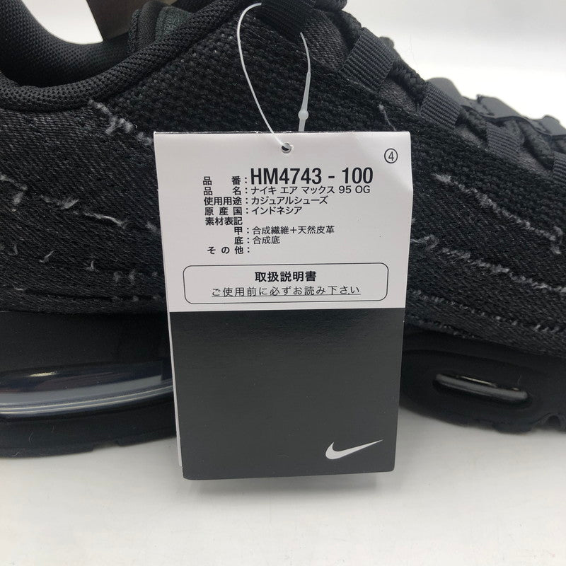 【中古美品】【メンズ】 NIKE ナイキ × Levi's リーバイス AIR MAX 95 OG HM4743-400 エアーマックス 95 スニーカー 靴 160-251203-ks-09-tei カラー：Black 万代Net店