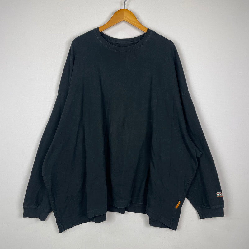 【中古品】【メンズ】 SEE SEE シーシー BASIC LS TEE ベーシック ロングスリーブ Tシャツ 長袖 トップス 142-251204-yy-10-tei サイズ：XXXXL カラー：ブラック 万代Net店