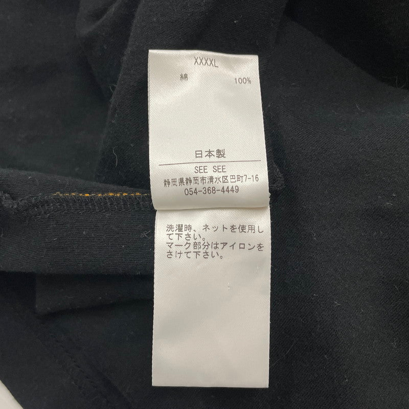 【中古品】【メンズ】 SEE SEE シーシー BASIC LS TEE ベーシック ロングスリーブ Tシャツ 長袖 トップス 142-251204-yy-10-tei サイズ：XXXXL カラー：ブラック 万代Net店