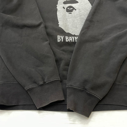 【中古品】【メンズ】 A BATHING APE アベイシングエイプ OVERDYE CREWNECK 001SWJ701005I オーバーダイ クルーネック トップス スウェット トレーナー 142-251204-yy-07-tei サイズ：L カラー：ブラック 万代Net店