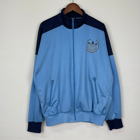 【中古品】【メンズ】 adidas アディダス 80's TRACK JACKET VINTAGE 80年代 トラックジャケット ライトアウター ジャージ ヴィンテージ 148-251204-yy-22-tei サイズ：XL カラー：ブルー 万代Net店