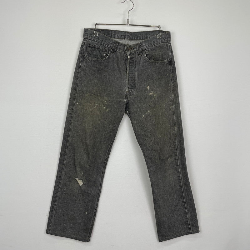 【現状渡し品】【メンズ】 Levi's リーバイス 501 90's DENIM PANT 501-0658 90年代 先染めデニムパンツ ボトムス ジーンズ ボタン裏刻印 653 156-251204-yy-28-tei サイズ：32 カラー：ブラック 万代Net店