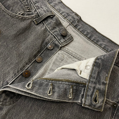 【現状渡し品】【メンズ】 Levi's リーバイス 501 90's DENIM PANT 501-0658 90年代 先染めデニムパンツ ボトムス ジーンズ ボタン裏刻印 653 156-251204-yy-28-tei サイズ：32 カラー：ブラック 万代Net店