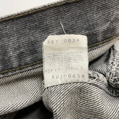 【現状渡し品】【メンズ】 Levi's リーバイス 501 90's DENIM PANT 501-0658 90年代 先染めデニムパンツ ボトムス ジーンズ ボタン裏刻印 653 156-251204-yy-28-tei サイズ：32 カラー：ブラック 万代Net店
