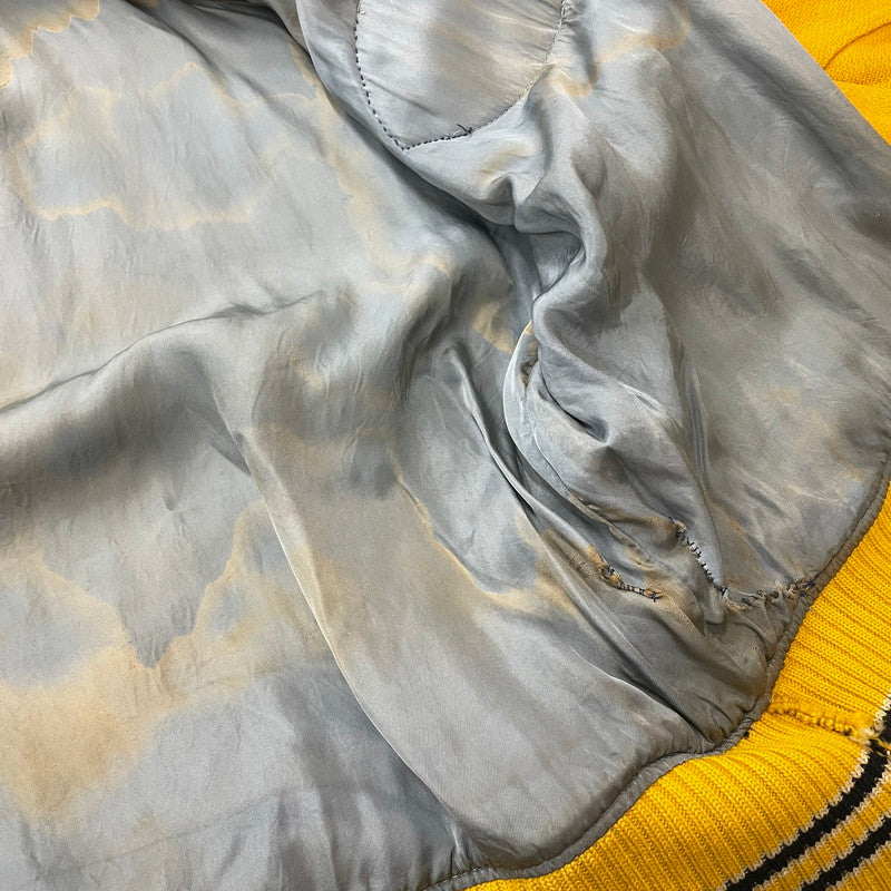 【現状渡し品】【メンズ】 WHITING ホワイティング 60's VARSITY JACKET VINTAGE 60年代 ヴァーシティ ジャケット ライトアウター スタジャン ヴィンテージ 145-251204-yy-19-tei サイズ：44 カラー：イエロー 万代Net店