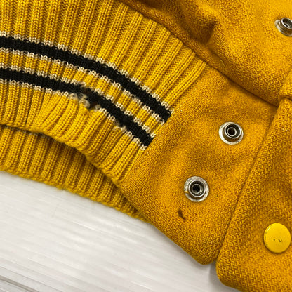 【現状渡し品】【メンズ】 WHITING ホワイティング 60's VARSITY JACKET VINTAGE 60年代 ヴァーシティ ジャケット ライトアウター スタジャン ヴィンテージ 145-251204-yy-19-tei サイズ：44 カラー：イエロー 万代Net店