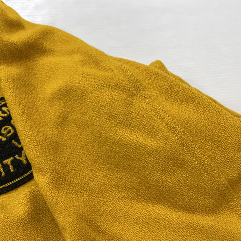 【現状渡し品】【メンズ】 WHITING ホワイティング 60's VARSITY JACKET VINTAGE 60年代 ヴァーシティ ジャケット ライトアウター スタジャン ヴィンテージ 145-251204-yy-19-tei サイズ：44 カラー：イエロー 万代Net店