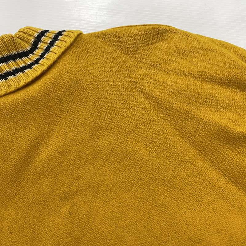 【現状渡し品】【メンズ】 WHITING ホワイティング 60's VARSITY JACKET VINTAGE 60年代 ヴァーシティ ジャケット ライトアウター スタジャン ヴィンテージ 145-251204-yy-19-tei サイズ：44 カラー：イエロー 万代Net店