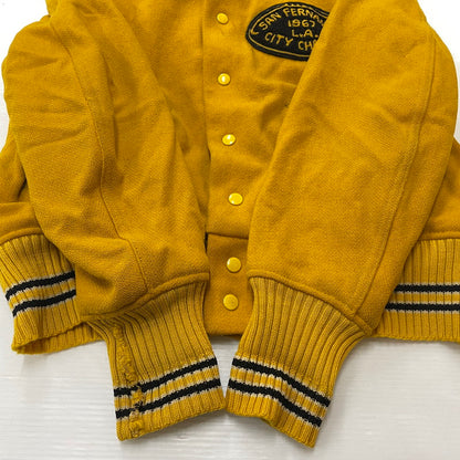 【現状渡し品】【メンズ】 WHITING ホワイティング 60's VARSITY JACKET VINTAGE 60年代 ヴァーシティ ジャケット ライトアウター スタジャン ヴィンテージ 145-251204-yy-19-tei サイズ：44 カラー：イエロー 万代Net店