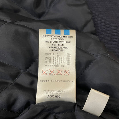 【中古品】【メンズ】 adidas アディダス TREFOIL WOOL JACKET 169970 トレフォイル ウールジャケット ライトアウター 148-251204-yy-21-tei サイズ：XO カラー：ネイビー 万代Net店